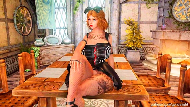 Girl Dances While Clothing Slowly Disappears! 3D