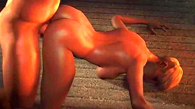 hot horny 3d big ass blonde fuck after fight