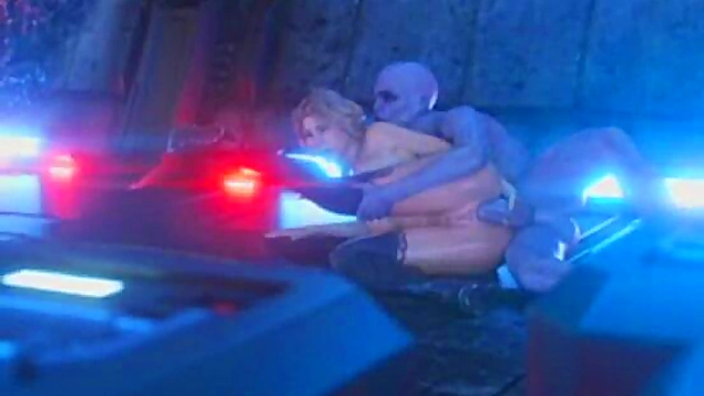 3D Sexy Scientist Ruined by a Zombie!