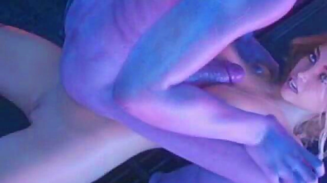 3D Sexy Scientist Ruined by a Zombie!