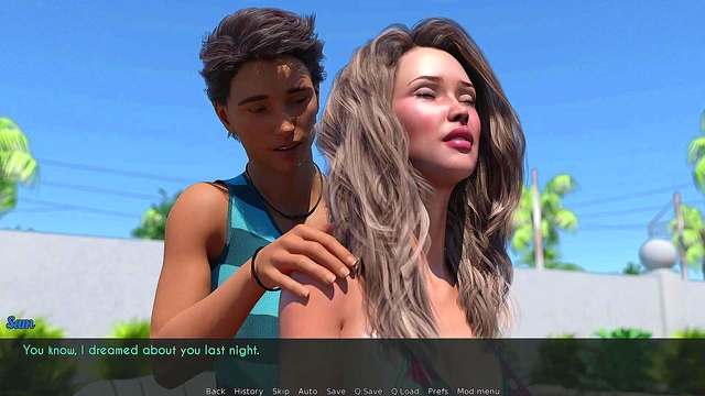 A Wife And StepMother (AWAM) #14a - Sunbath With Sam - 3d hentai, Animation, Porn games