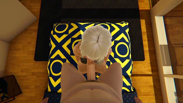 My friend's mom is sucking me off in the hallway l 3D uncensored hentai porno parody