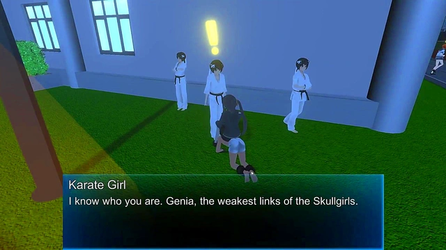 3D Femdom Piss in Face Ballbusting HUMANTOILET