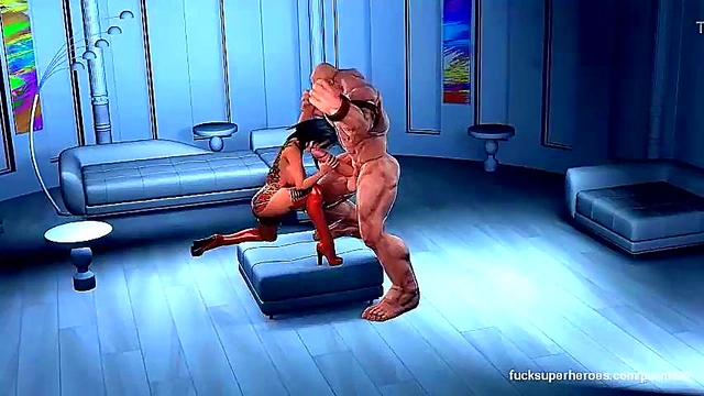 3d big dick smashes a big tits tight pussy