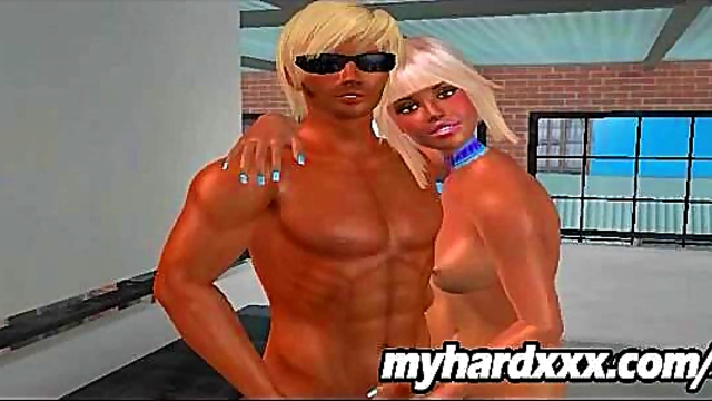 Foxy 3D Cartoon Blonde Gets Her Pussy Pounded
