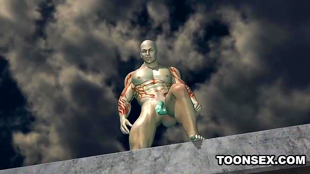 3D Babe Masturbates Before Sucking and Fucking