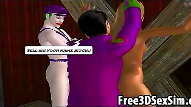 Yummy 3D cartoon blonde gets fucked by the jocker