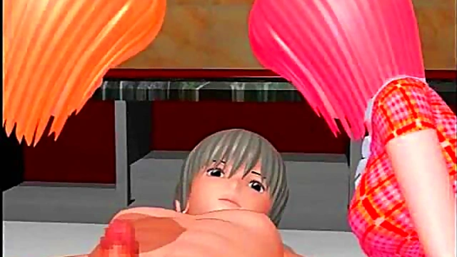 3D Teens 18+ Threesome!