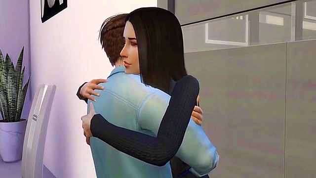 Office Tryst of Cheating Married Wife and Hot Stud 3D Hentai