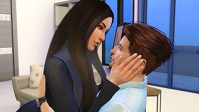 Office Tryst of Cheating Married Wife and Hot Stud 3D Hentai