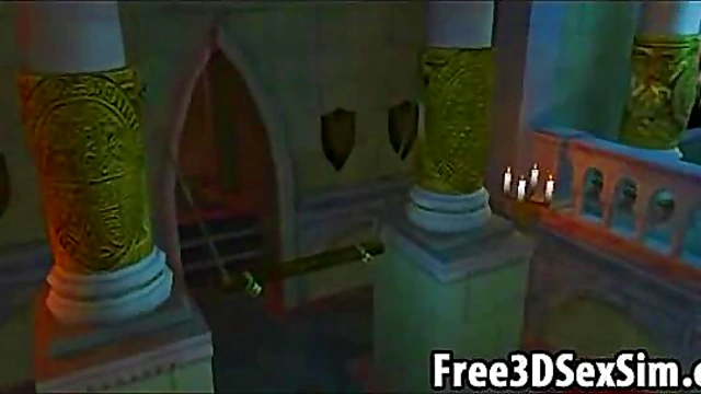 Sexy 3D cartoon hottie waiting for a cock