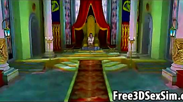 Sexy 3D cartoon hottie waiting for a cock