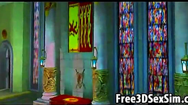 Sexy 3D cartoon hottie waiting for a cock