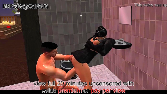 3D Bathroom Quickie (Censored Version)