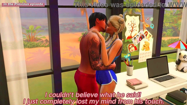 Lovely night with StepSister ends with rough fucking her tight pussy - sims 4 - 3D animation