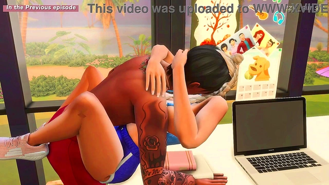 Lovely night with StepSister ends with rough fucking her tight pussy - sims 4 - 3D animation
