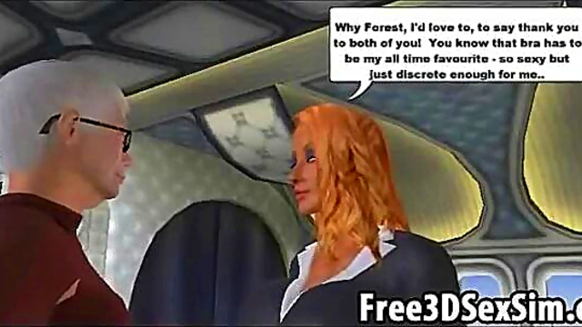 Sexy 3D cartoon hottie posing for the camera