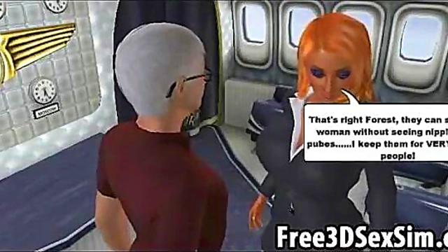 Sexy 3D cartoon hottie posing for the camera