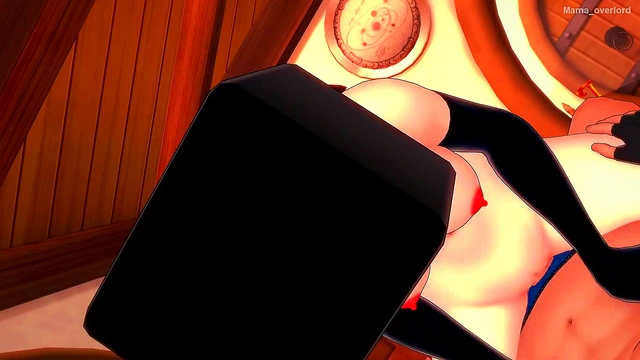 Sexy Girl 18+friend dresses as enderman to fuck (hentai 3d) (minecraft)