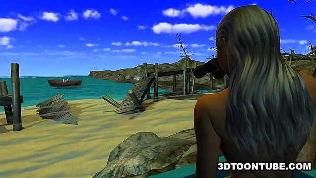 Foxy 3D lesbian babe gets licked while on a boat