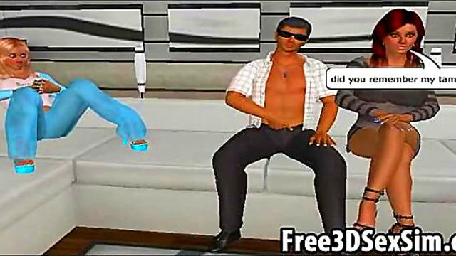 Gorgeous 3D cartoon hotties getting fucked hard