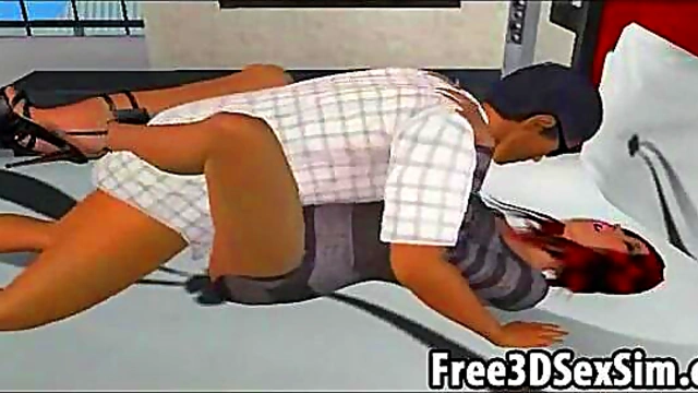 Gorgeous 3D cartoon hotties getting fucked hard