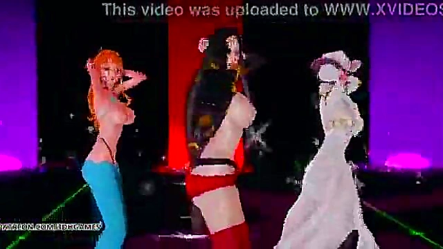 [MMD] Girl's 18+ Day - Expectation Hot Striptease Boa Hancock Nami Nico Robin One Piece 3D Porn Hentai Uncensored