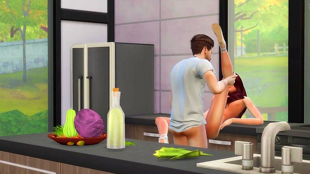 Sex In The Kitchen Got Hard Core - Simlish Dzire S2 E3 Sex Scene Only - 3D Hentai
