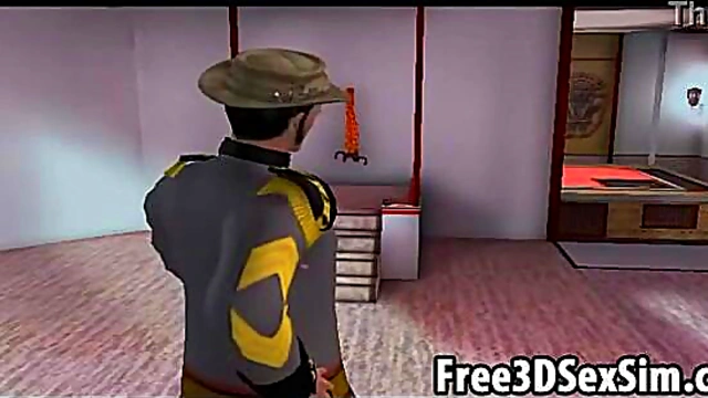 Sexy 3D cartoon lesbian hotties going at it together