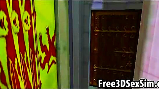 Demonstration of 3D game engine capabilities