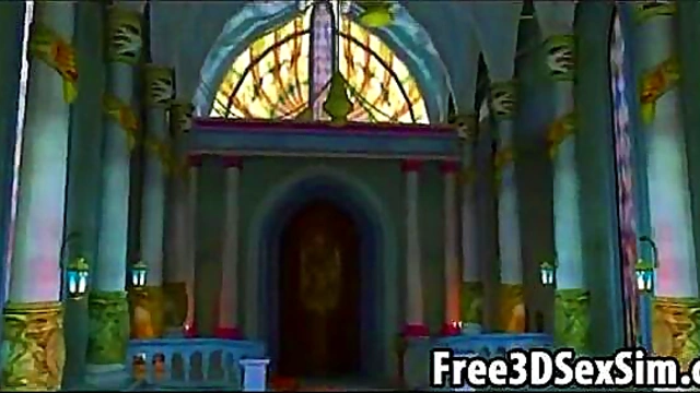 Demonstration of 3D game engine capabilities