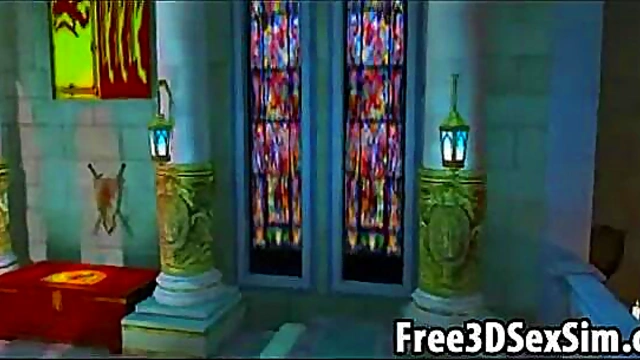 Demonstration of 3D game engine capabilities