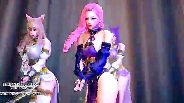 [MMD] Wisin & Yandel - Follow The Leader Sexy Dance Ahri Akali Kaisa Seraphine Lux KDA Uncensored Hentais 3D Porn