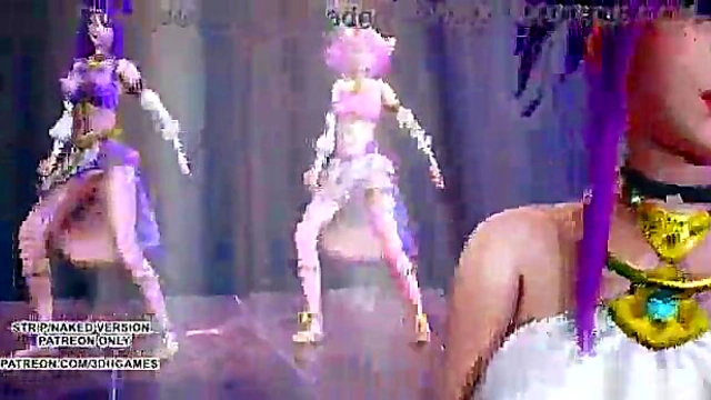 [MMD] Wisin & Yandel - Follow The Leader Sexy Dance Ahri Akali Kaisa Seraphine Lux KDA Uncensored Hentais 3D Porn