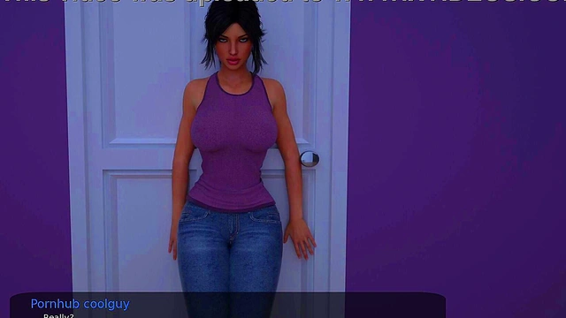 MILFY CITY - Sex scene #9 - StepSister Pussy lips - Porn games, Adult games, 3d game