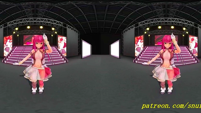 VR180 mmd Marine Dance 3d hololive Hentai