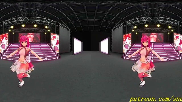 VR180 mmd Marine Dance 3d hololive Hentai