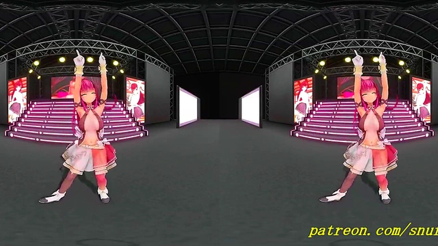 VR180 mmd Marine Dance 3d hololive Hentai