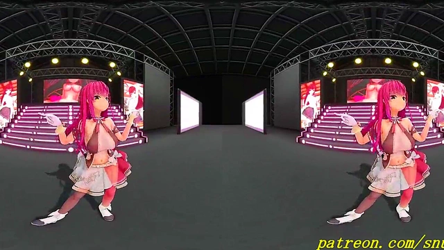VR180 mmd Marine Dance 3d hololive Hentai