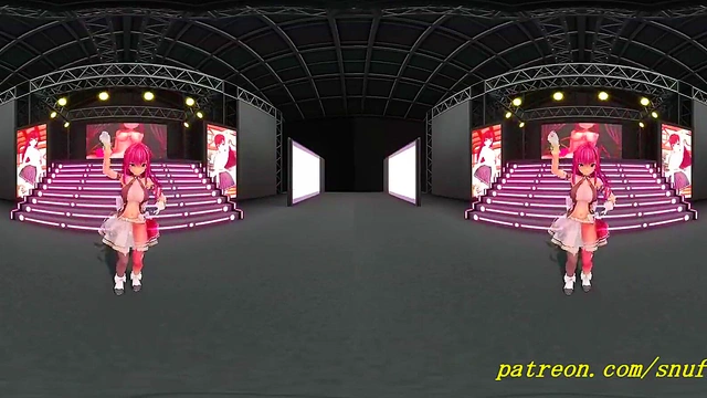 VR180 mmd Marine Dance 3d hololive Hentai