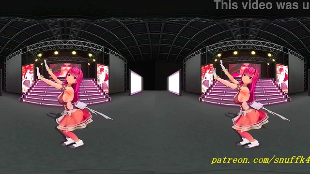 VR180 mmd Marine Dance 3d hololive Hentai