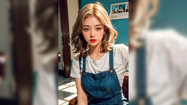 (3D ANIMATED HENTAI ASIAN MODEL) at the beauty salon (with pussy masturbation ASMR sound!)