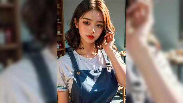 (3D ANIMATED HENTAI ASIAN MODEL) at the beauty salon (with pussy masturbation ASMR sound!)