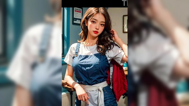 (3D ANIMATED HENTAI ASIAN MODEL) at the beauty salon (with pussy masturbation ASMR sound!)