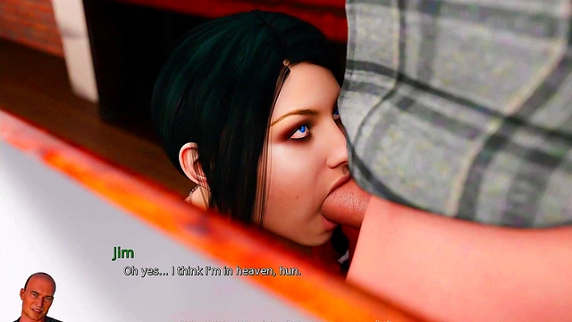 Anna Exciting Affection #15 - Anna sucks two dicks at once - 3d hentai game