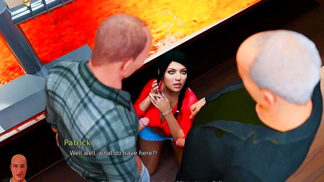 Anna Exciting Affection #15 - Anna sucks two dicks at once - 3d hentai game