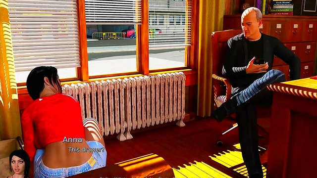 Anna Exciting Affection #15 - Anna sucks two dicks at once - 3d hentai game