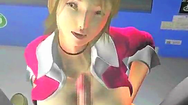 3D Busty Asian Titfucking!