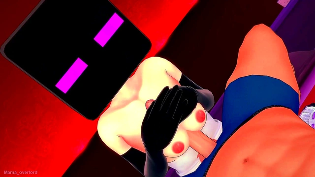 Enderwoman maid ready to fuck (3D hentai) (Minecraft)