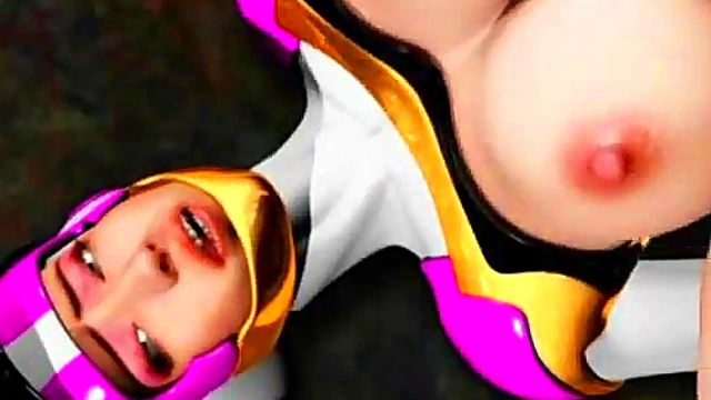 Busty 3D cutie fucking and sucking